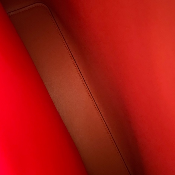 Tory Burch Red Structured Tote Bag NWT - Picture 6 of 9